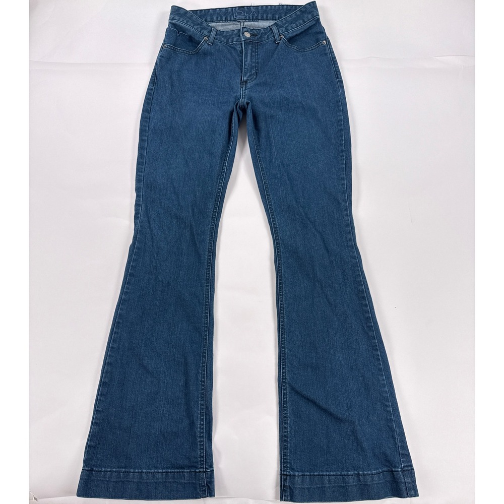 Kimes Ranch Lola Trouser Flare Jeans Womens 8x34 Dark Wash Western Bootcut USA